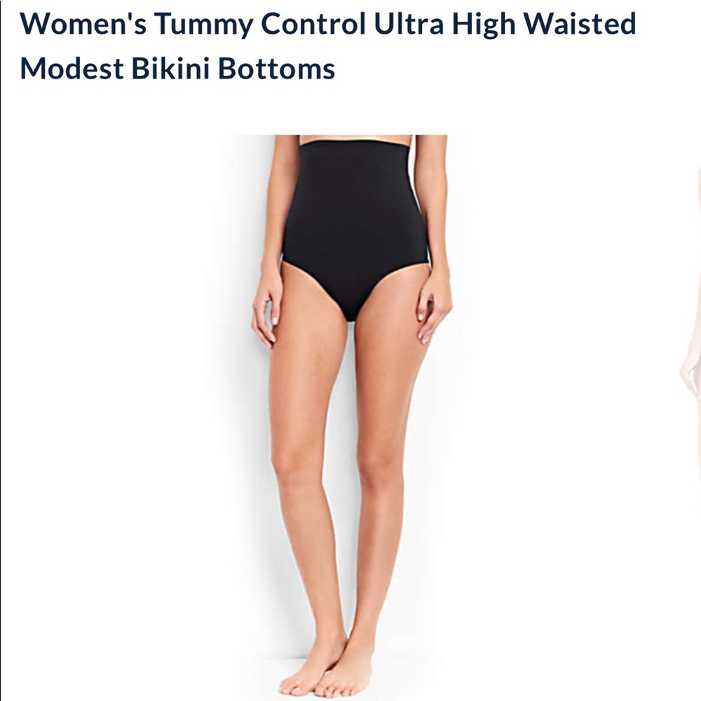 Lands’ End Tummy Control High Waisted Bottom, 16W
